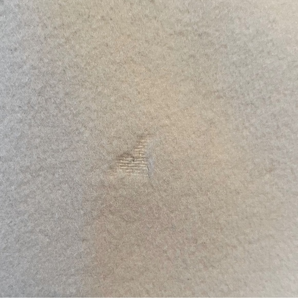 Le Full Wool/Cashmere blend ivory colored coat, made in Italy size 8 - Picture 6 of 8